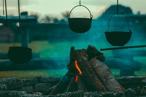 outdoor cooking pots