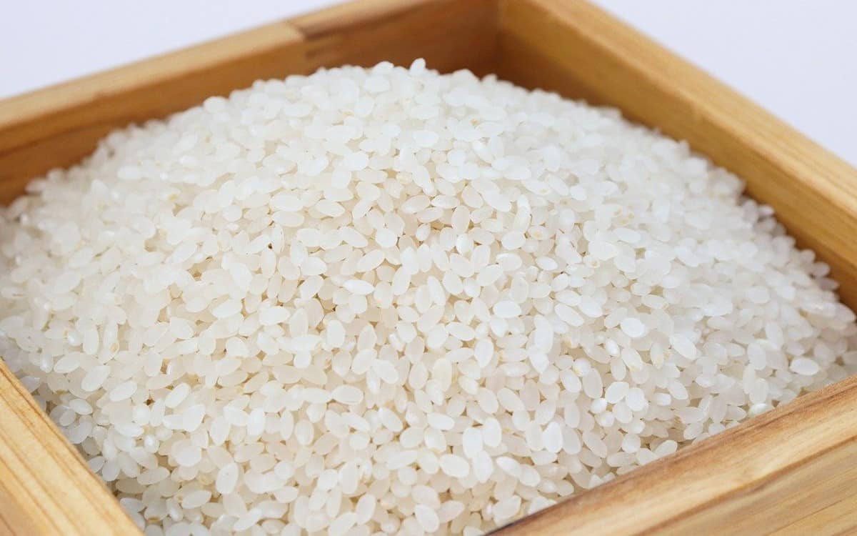 rice inside wooden container