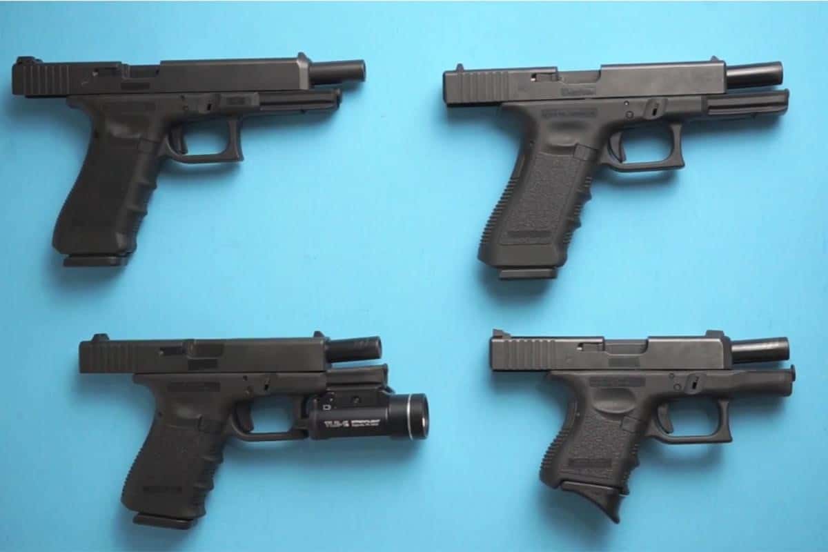 pistols display variety