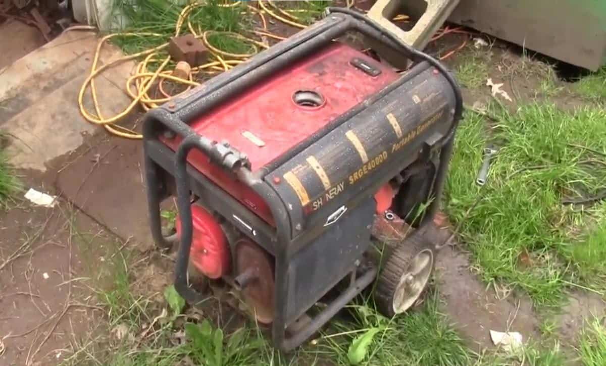 portable generator dirty