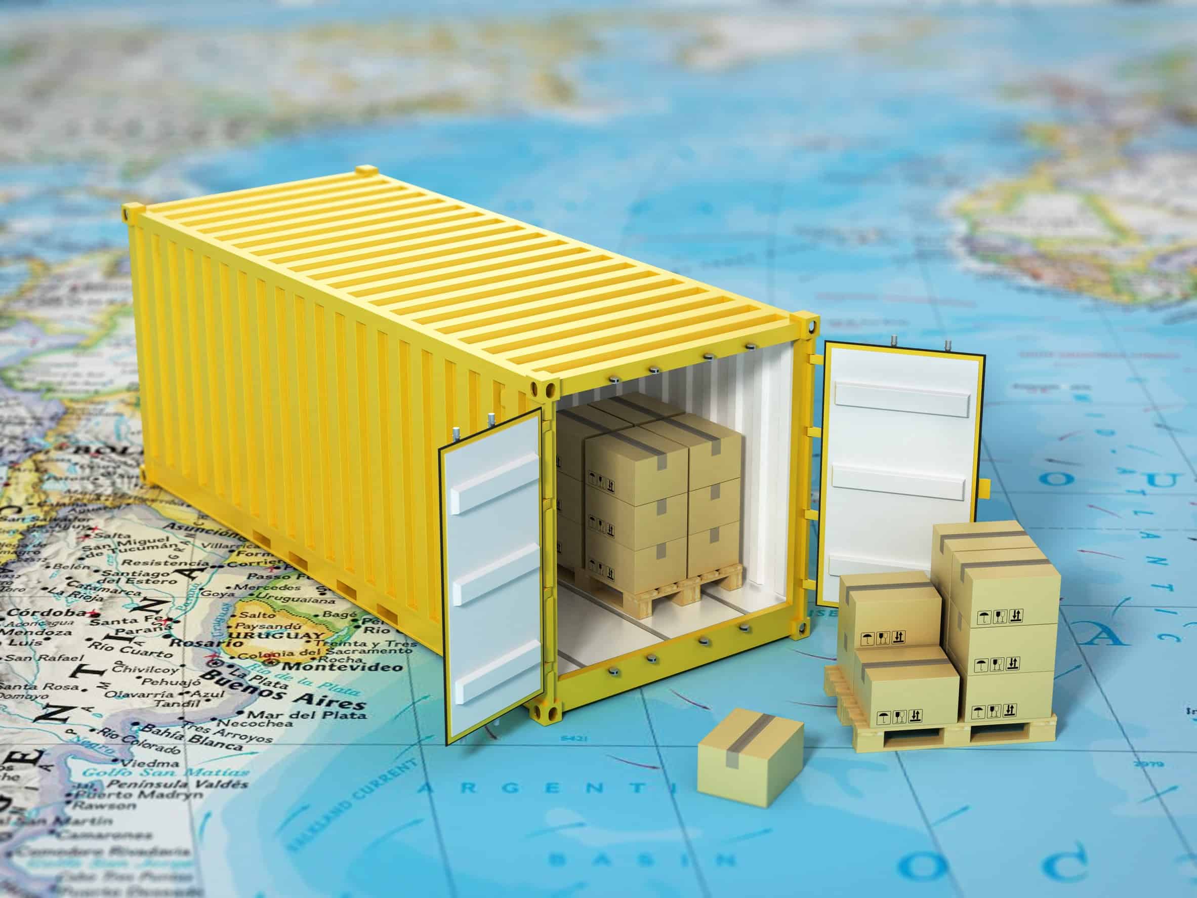 miniature container shipping