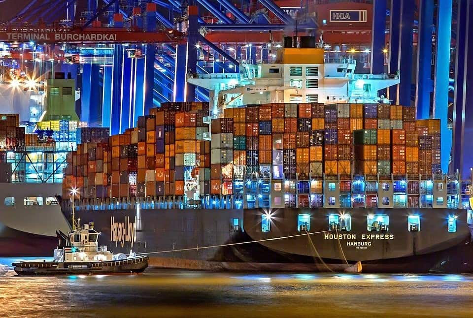 shipping containers ship
