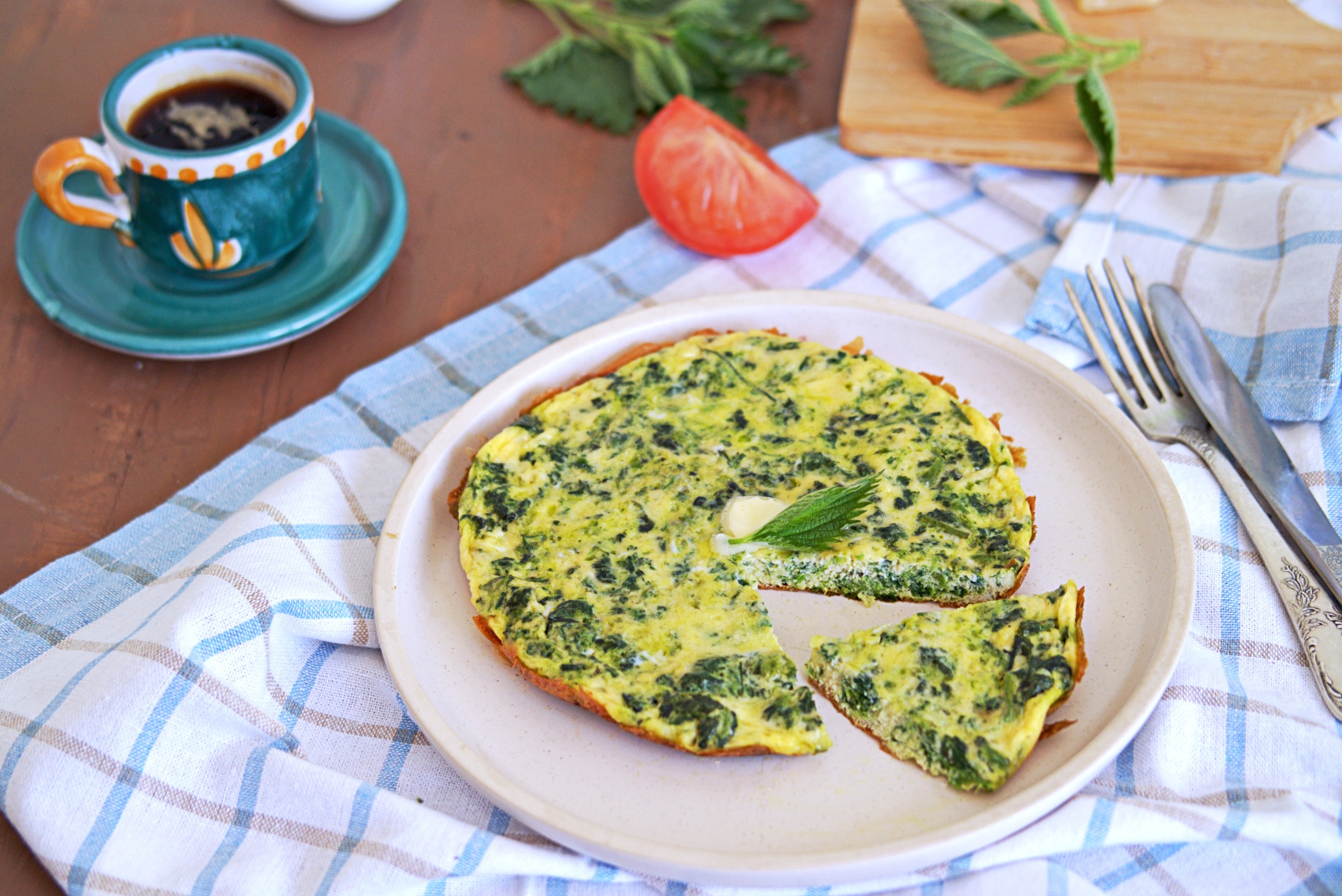 omelette with herbs