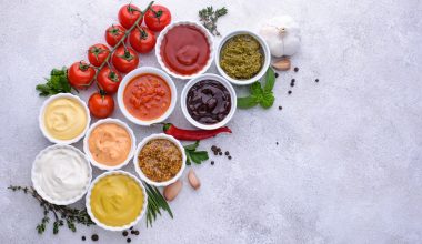 set of different sauces